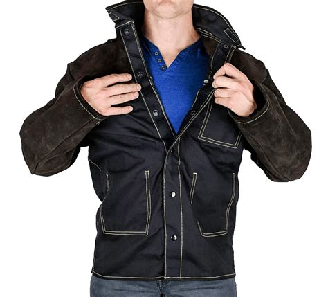 metal fabrication durable cargo jacket|welding jacket.